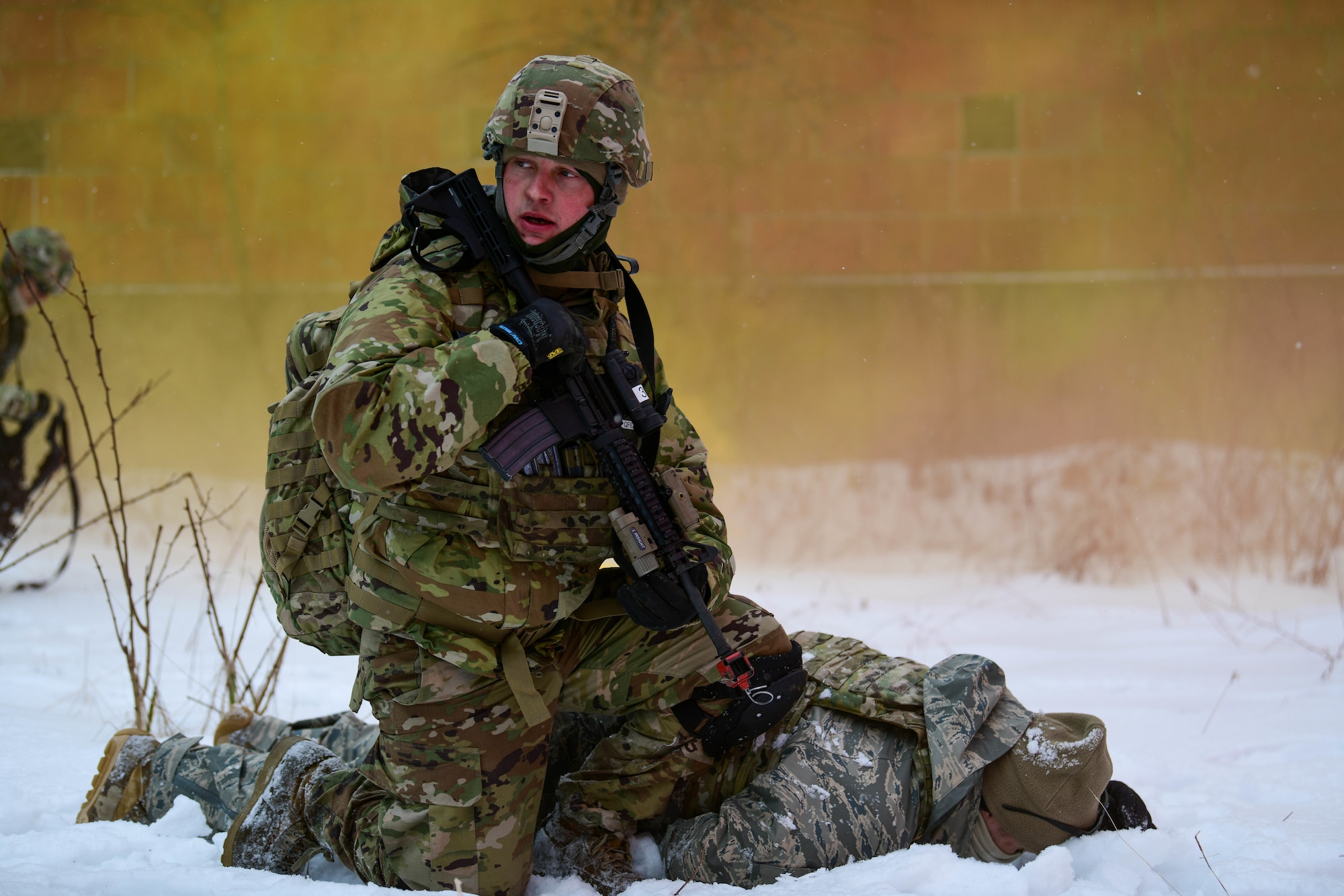 Members of the 926th Security Forces Squadron, based at Nellis Air Force Base, Nevada, completed the Integrated Defense Leadership Course in February 2022. The course is based at Youngstown Air Reserve Station, Ohio, and makes use of Camp James A. Garfield Joint Military Training Center, Ohio.