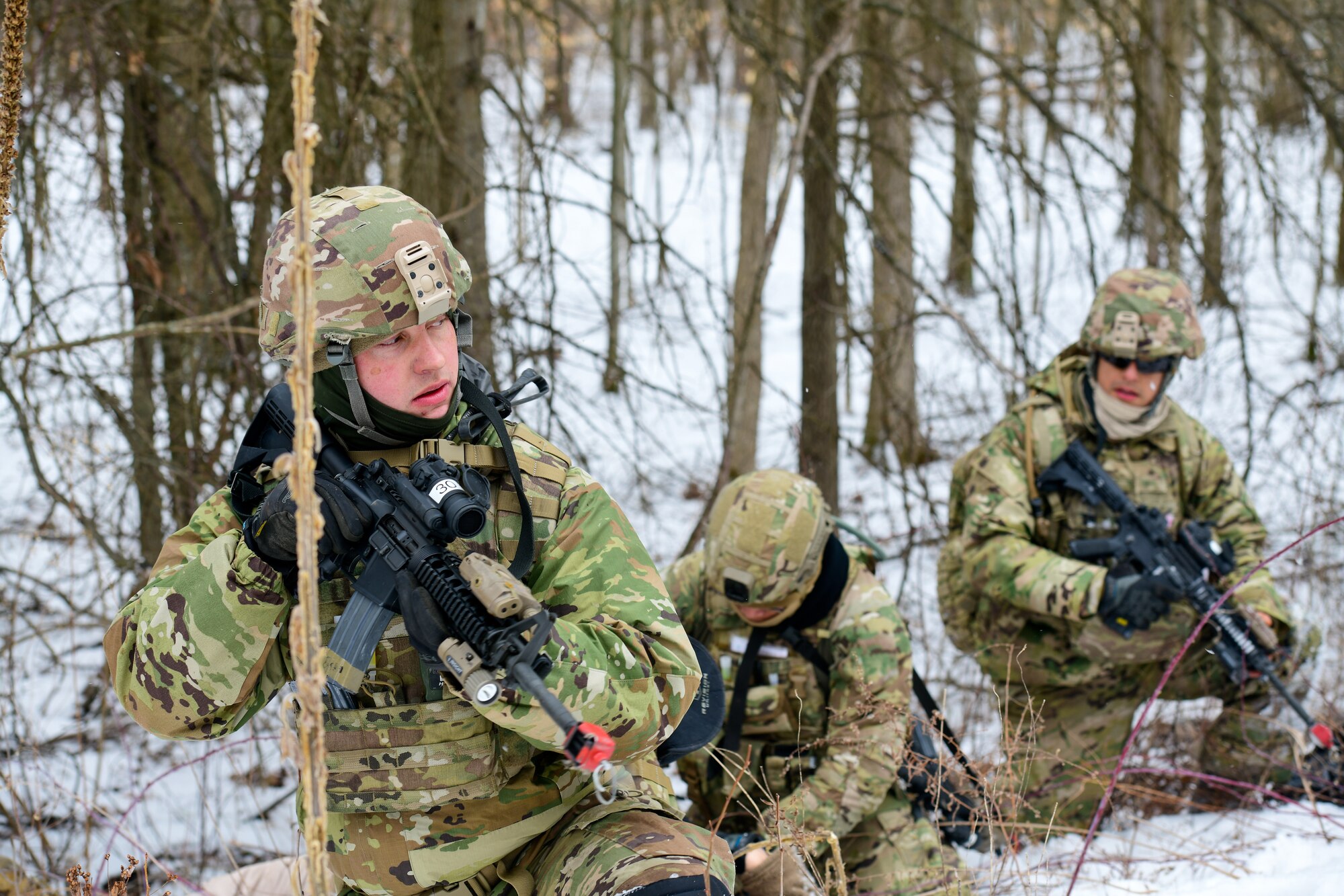 Members of the 926th Security Forces Squadron, based at Nellis Air Force Base, Nevada, completed the Integrated Defense Leadership Course in February 2022. The course is based at Youngstown Air Reserve Station, Ohio, and makes use of Camp James A. Garfield Joint Military Training Center, Ohio.