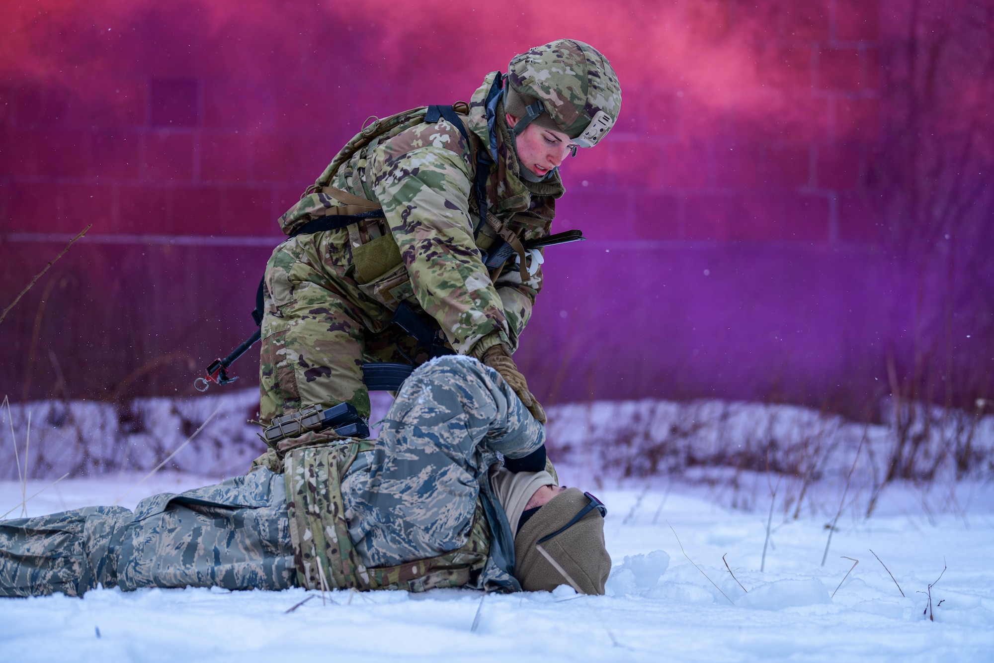 Members of the 926th Security Forces Squadron, based at Nellis Air Force Base, Nevada, completed the Integrated Defense Leadership Course in February 2022. The course is based at Youngstown Air Reserve Station, Ohio, and makes use of Camp James A. Garfield Joint Military Training Center, Ohio.