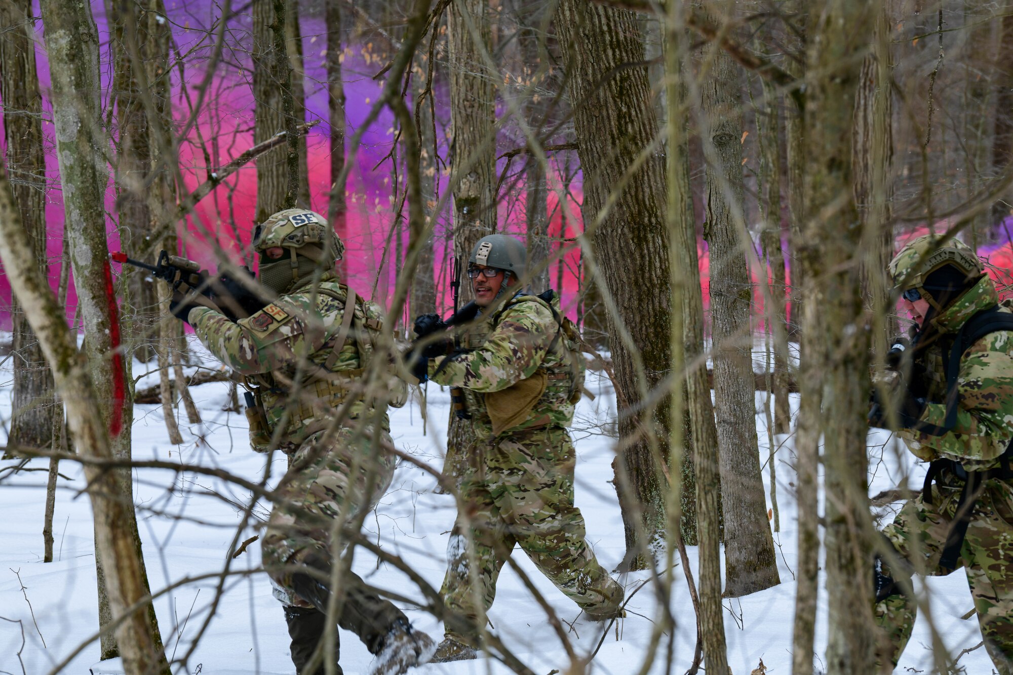 Members of the 926th Security Forces Squadron, based at Nellis Air Force Base, Nevada, completed the Integrated Defense Leadership Course in February 2022. The course is based at Youngstown Air Reserve Station, Ohio, and makes use of Camp James A. Garfield Joint Military Training Center, Ohio.