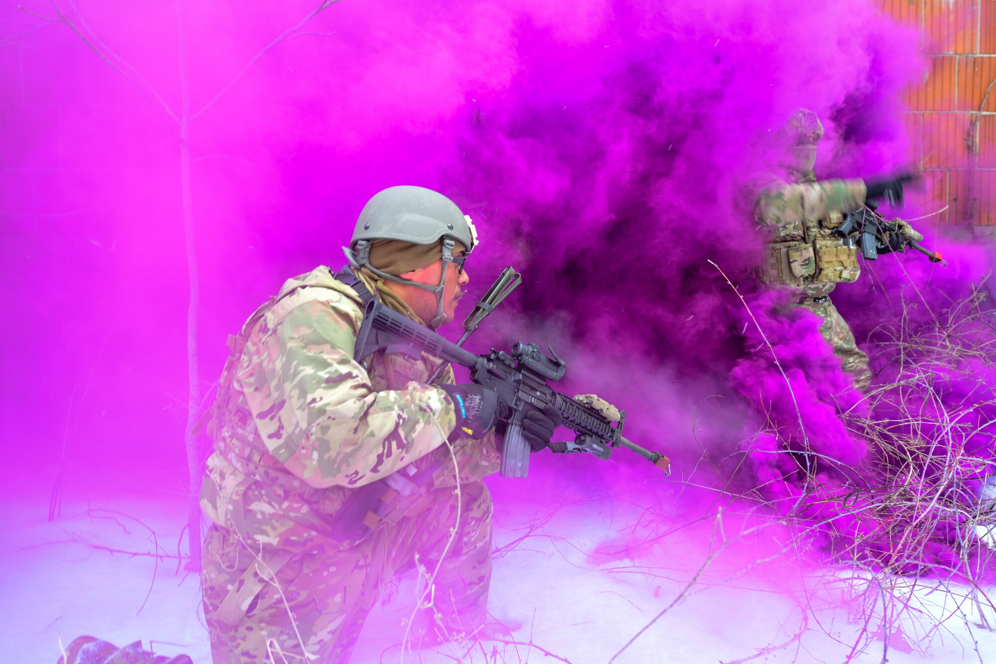 Members of the 926th Security Forces Squadron, based at Nellis Air Force Base, Nevada, completed the Integrated Defense Leadership Course in February 2022. The course is based at Youngstown Air Reserve Station, Ohio, and makes use of Camp James A. Garfield Joint Military Training Center, Ohio.