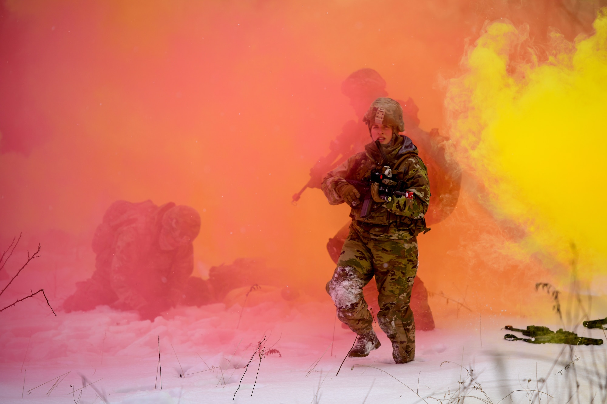 Members of the 926th Security Forces Squadron, based at Nellis Air Force Base, Nevada, completed the Integrated Defense Leadership Course in February 2022. The course is based at Youngstown Air Reserve Station, Ohio, and makes use of Camp James A. Garfield Joint Military Training Center, Ohio.