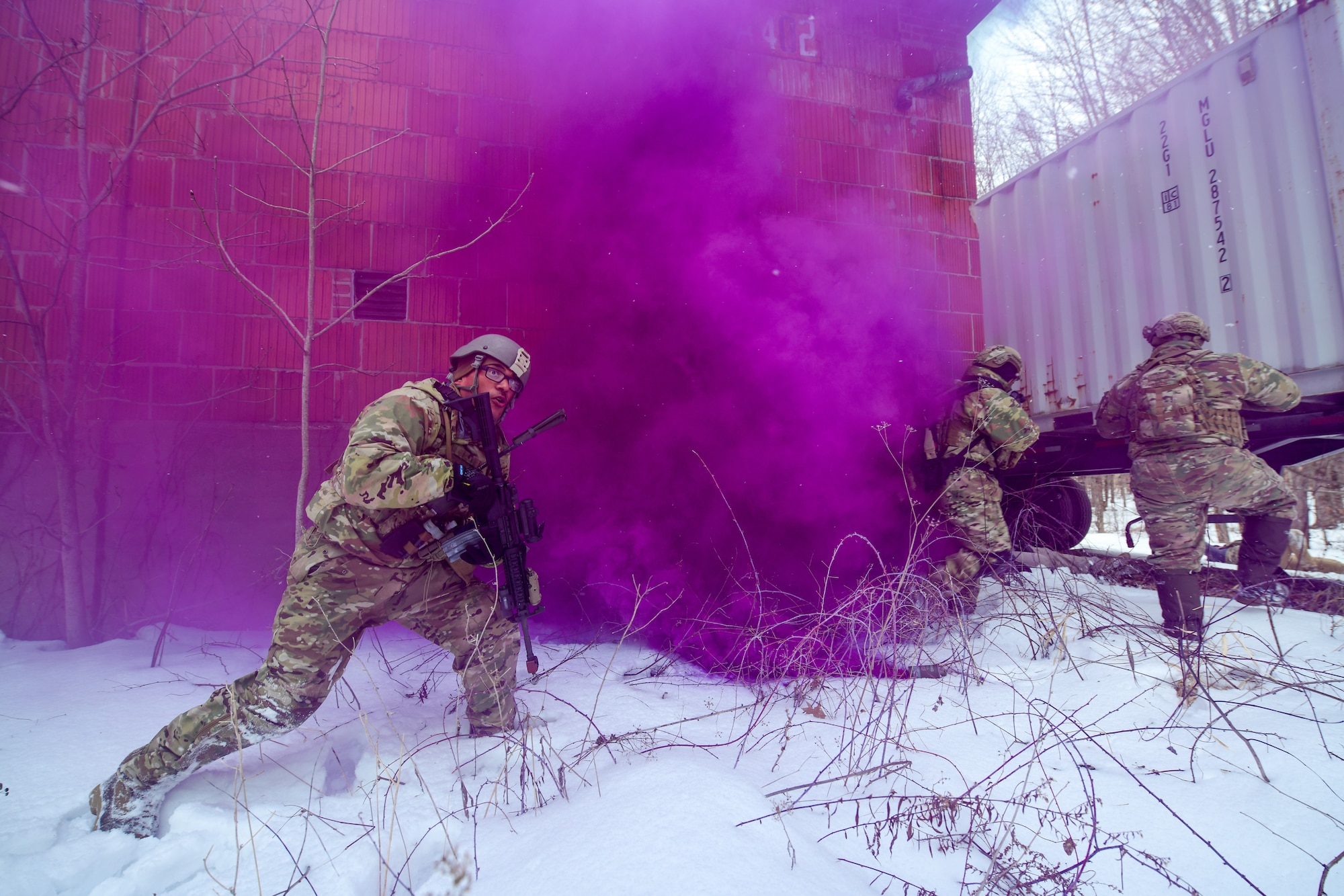 Members of the 926th Security Forces Squadron, based at Nellis Air Force Base, Nevada, completed the Integrated Defense Leadership Course in February 2022. The course is based at Youngstown Air Reserve Station, Ohio, and makes use of Camp James A. Garfield Joint Military Training Center, Ohio.