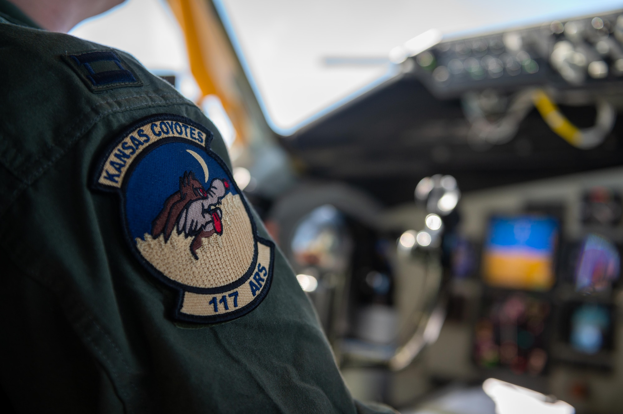 An aircrew patch from the 117th Air Refueling Squadron