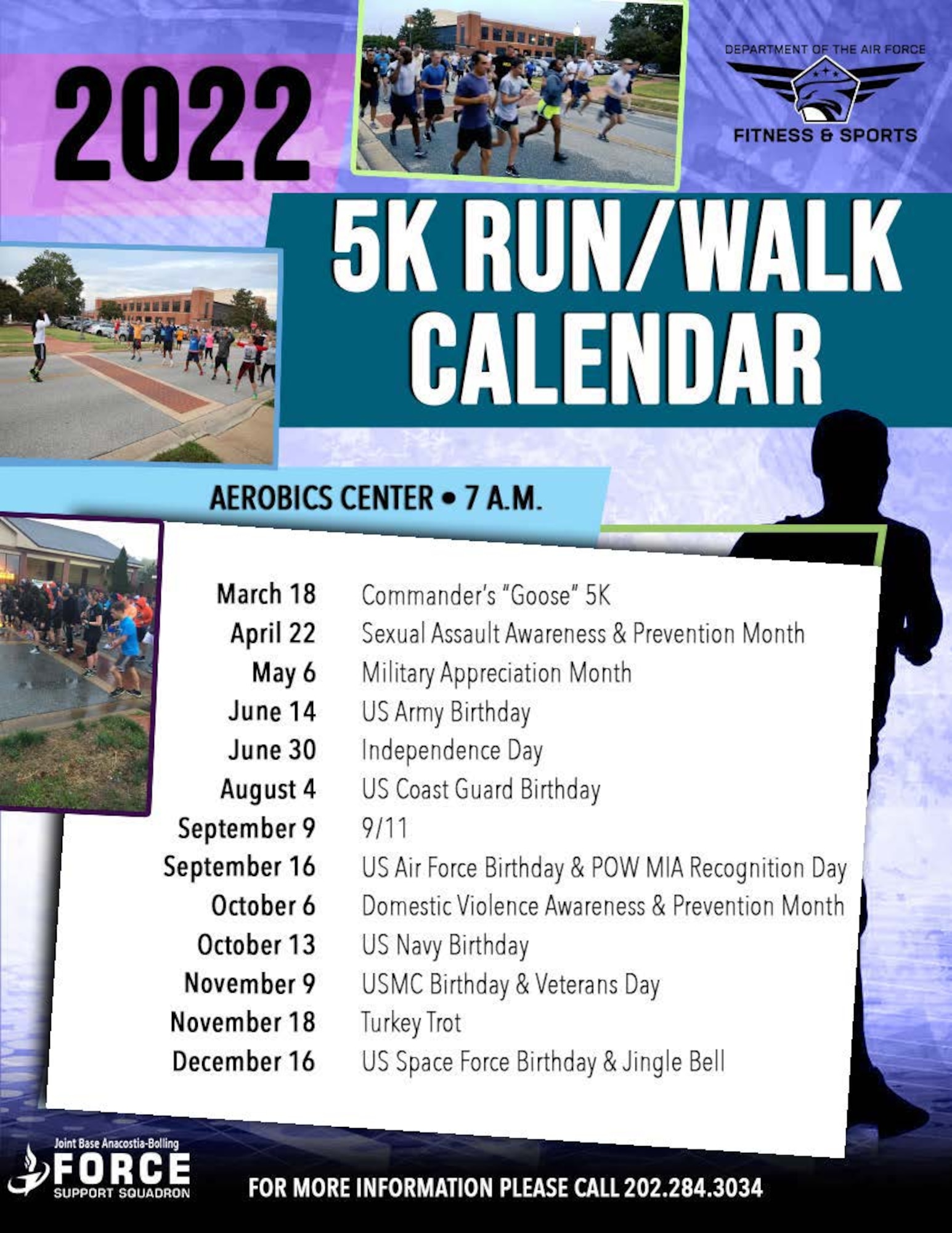 2022 Joint Base Anacostia-Bolling 5K Calendar
