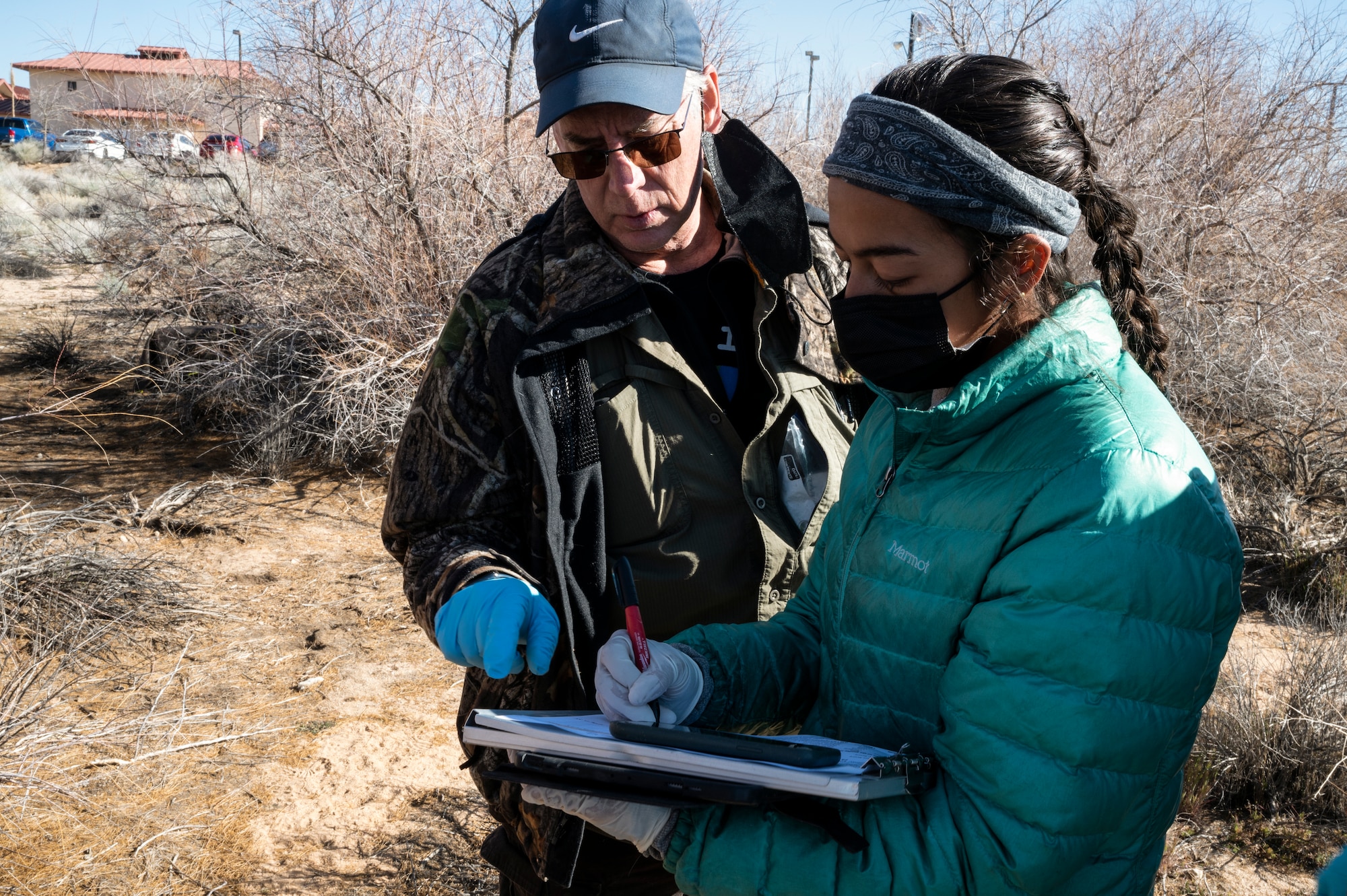 Edwards Air Force Base partners with Colorado State University to tag and track wildlife on base, this information will be used to develop a wildlife management plan to guide educational outreach. (Air Force photo by Adam Bowles)