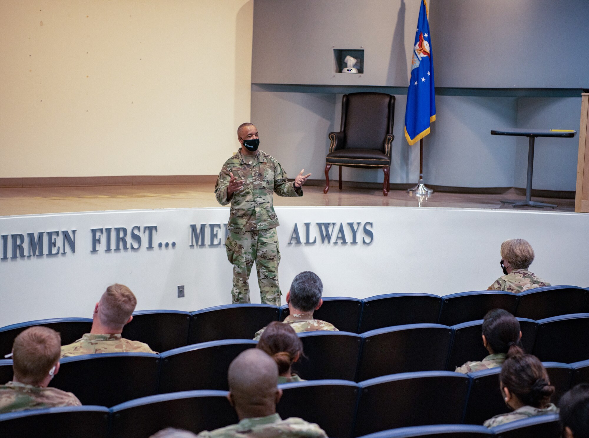Lt. Gen. Richard W. Scobee, Chief of the Air Force Reserve Command and Commander of the Air Force Reserve, and Chief Master Sgt. Timothy C. White Jr., Senior Enlisted Advisor to the Chief of Air Force Reserve and Command Chief Master Sergeant of Air Force Reserve Command, visit Travis Air Force Base, Feb. 11 through 13, 2022.