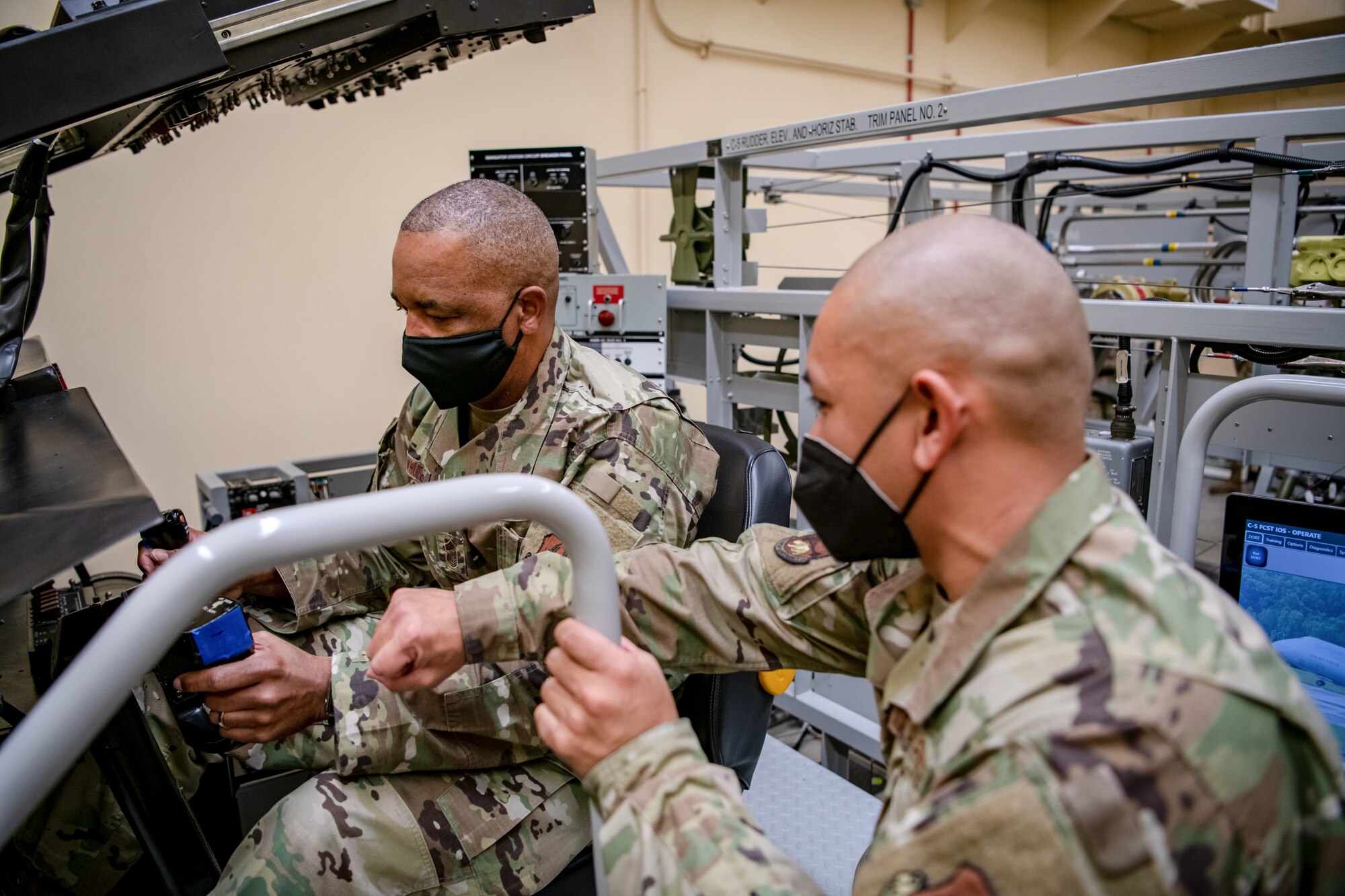 Lt. Gen. Richard W. Scobee, Chief of the Air Force Reserve Command and Commander of the Air Force Reserve, and Chief Master Sgt. Timothy C. White Jr., Senior Enlisted Advisor to the Chief of Air Force Reserve and Command Chief Master Sergeant of Air Force Reserve Command, visit Travis Air Force Base, Feb. 11 through 13, 2022.