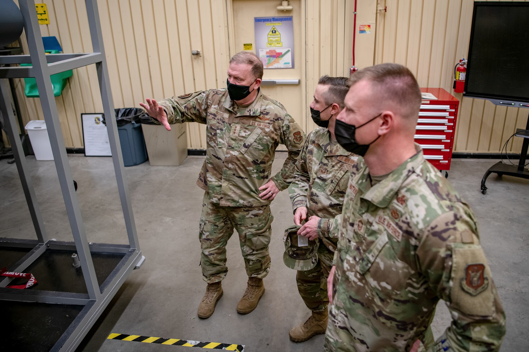 Lt. Gen. Richard W. Scobee, Chief of the Air Force Reserve Command and Commander of the Air Force Reserve, and Chief Master Sgt. Timothy C. White Jr., Senior Enlisted Advisor to the Chief of Air Force Reserve and Command Chief Master Sergeant of Air Force Reserve Command, visit Travis Air Force Base, Feb. 11 through 13, 2022.