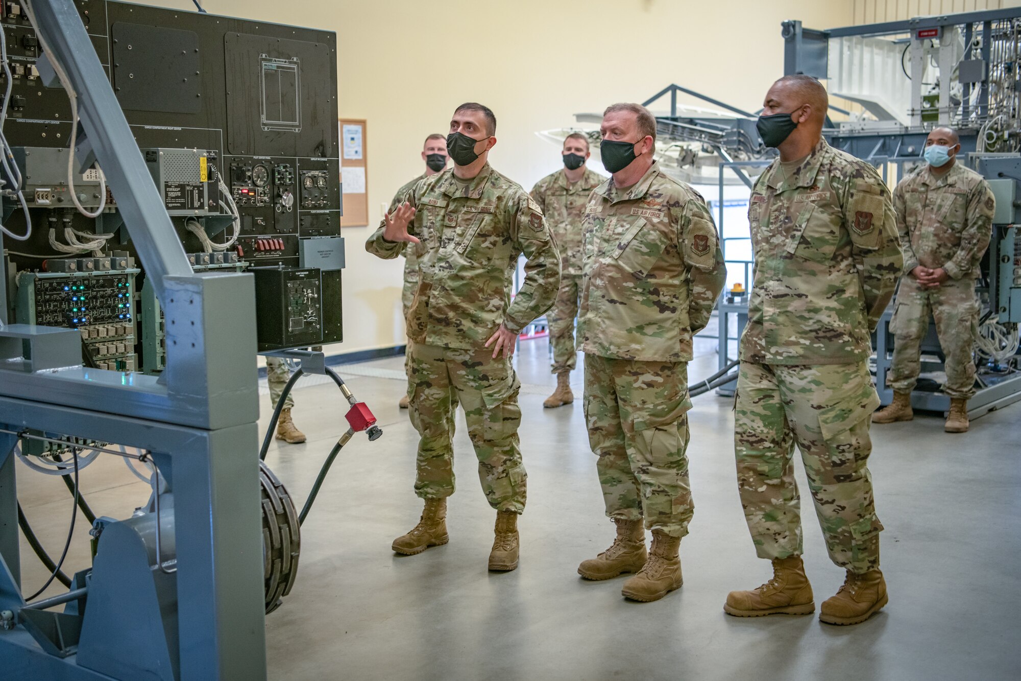 Lt. Gen. Richard W. Scobee, Chief of the Air Force Reserve Command and Commander of the Air Force Reserve, and Chief Master Sgt. Timothy C. White Jr., Senior Enlisted Advisor to the Chief of Air Force Reserve and Command Chief Master Sergeant of Air Force Reserve Command, visit Travis Air Force Base, Feb. 11 through 13, 2022.