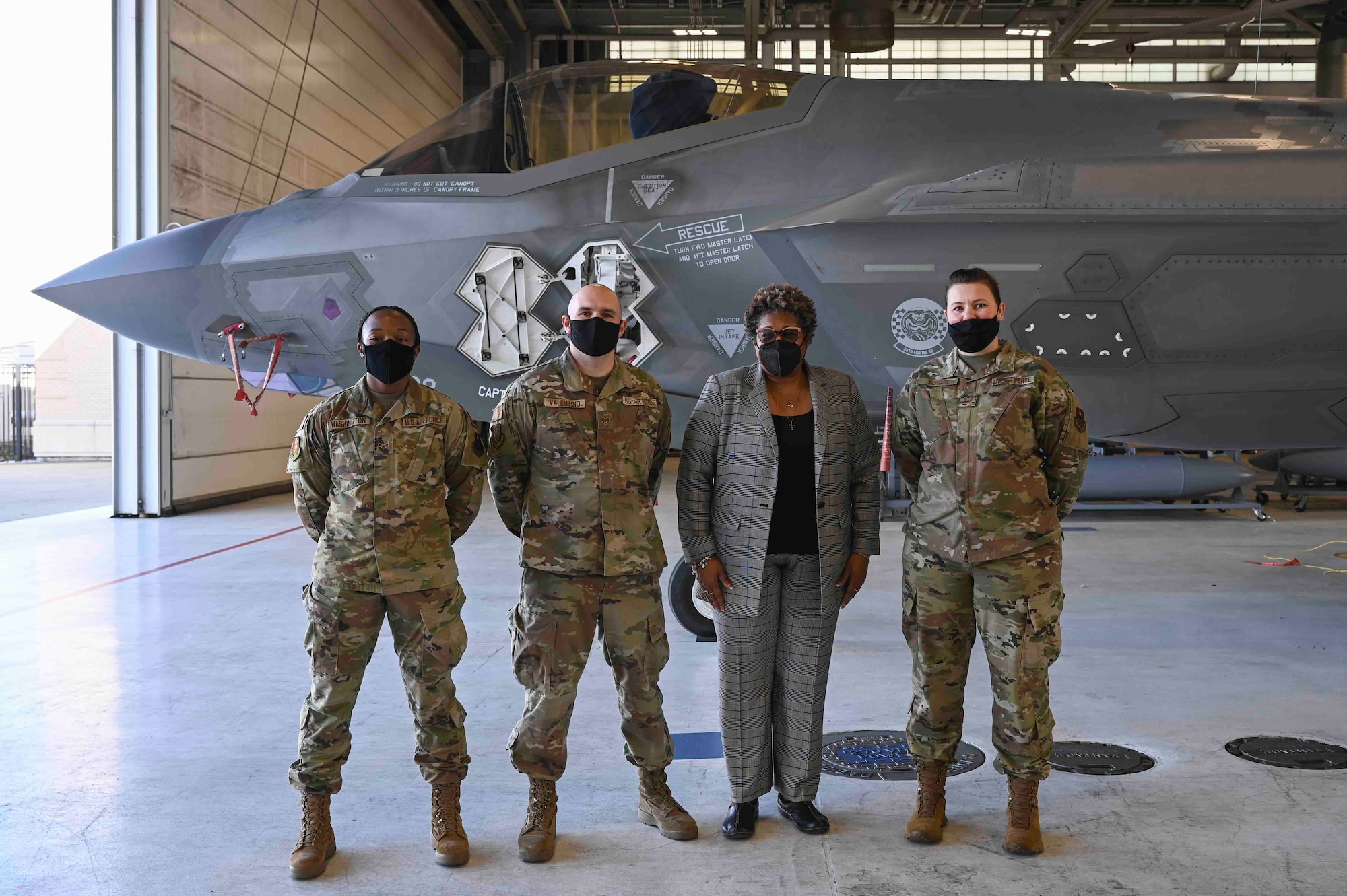 Lisa P. Smith visits the 33rd Fighter Wing Air Education and