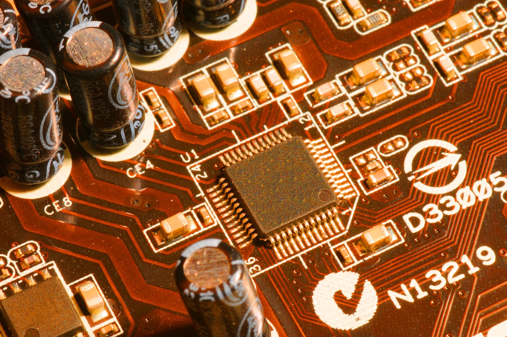 A photo shows a circuit board.