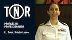LCDR Kristin Leone, NC, USN, is a 12-year veteran of the Navy Reserve. In recent years she has become dedicated to the plight of women homeless veterans. Photograph is courtesy of LCDR Leone.