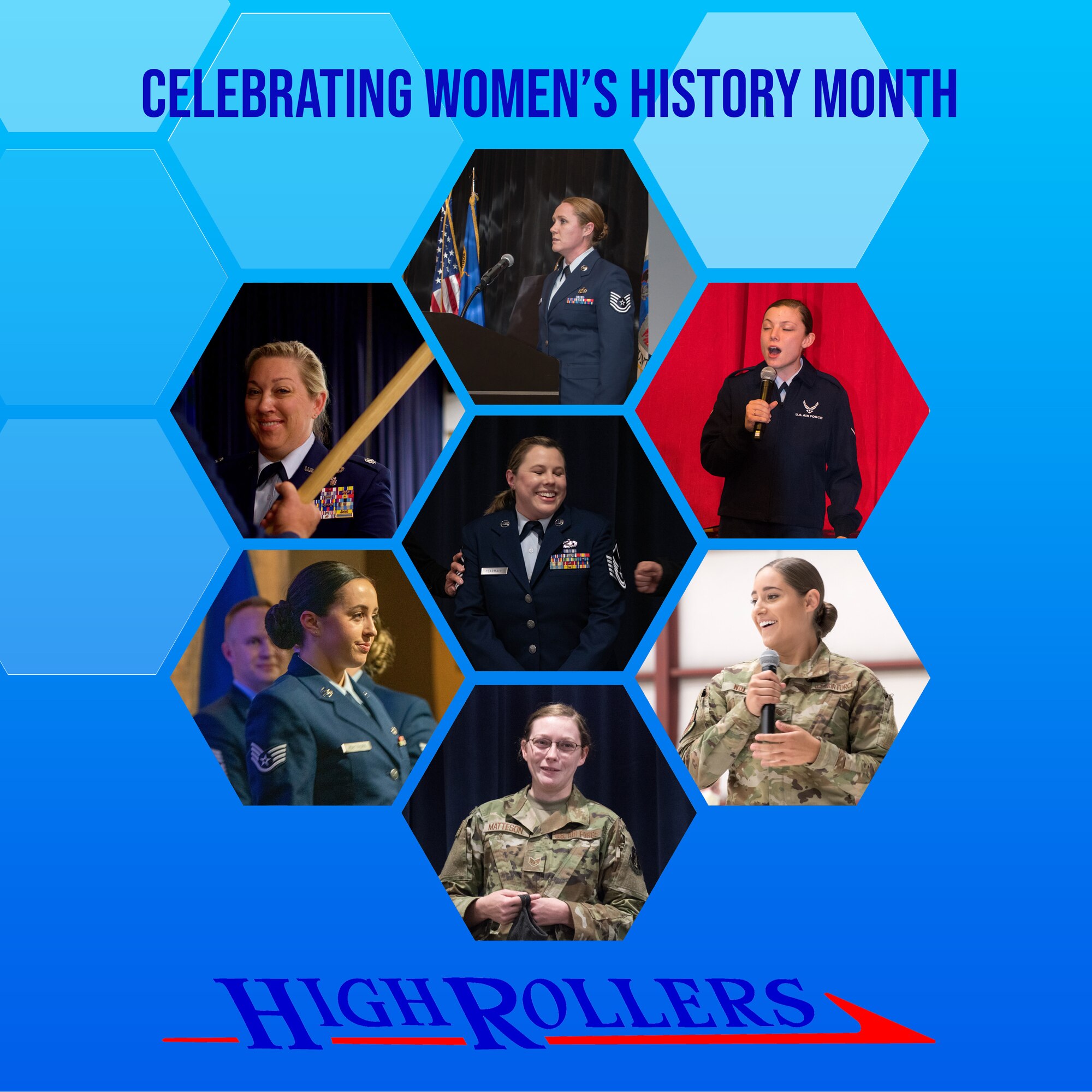 Graphic depicting women from the Nevada Air National Guard.