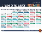 31 Days of Resilience calendar