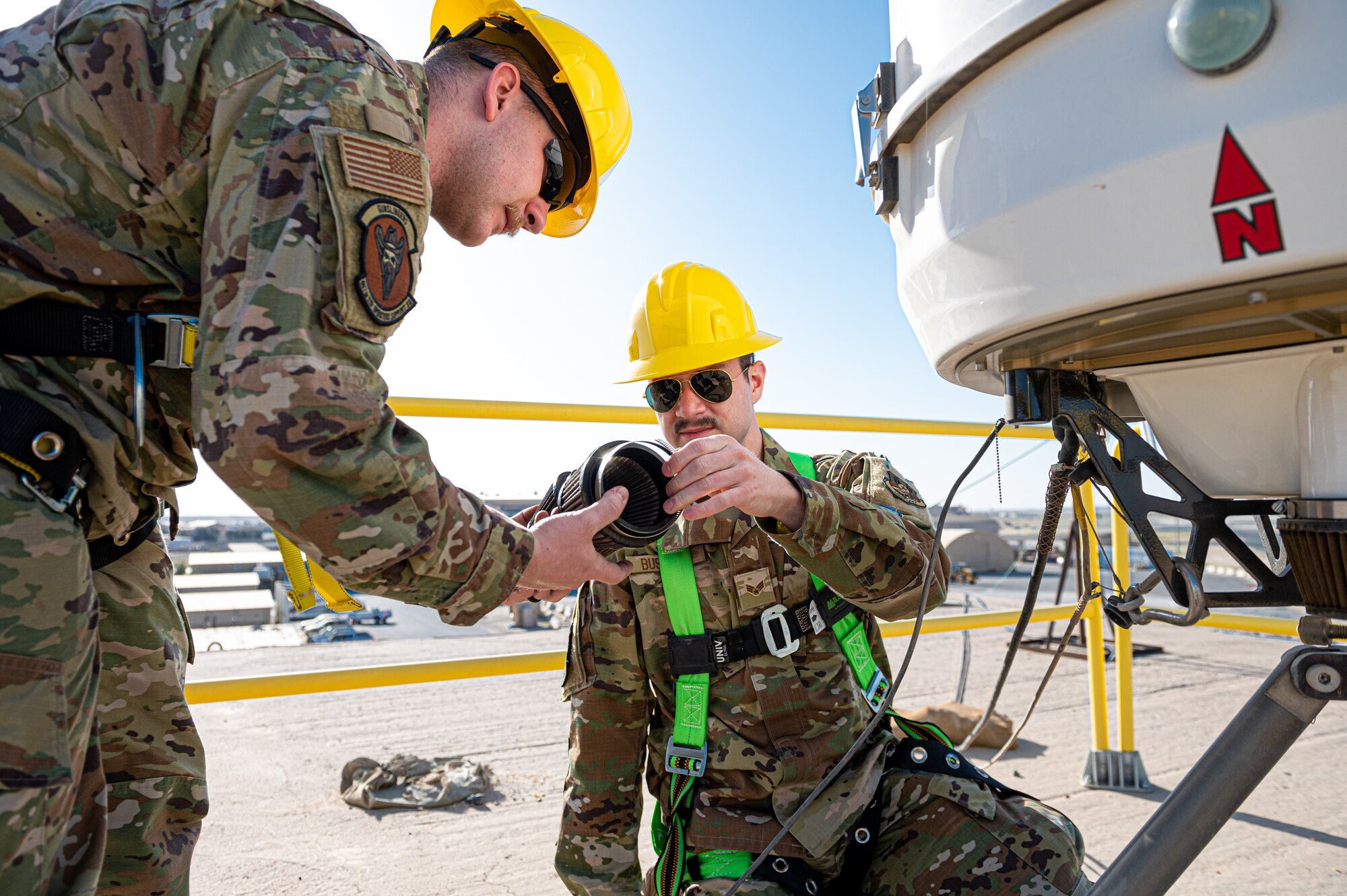 Weather forecasters utilize the latest technology to predict weather patterns, prepare forecasts and communicate weather information to commanders and pilots.
