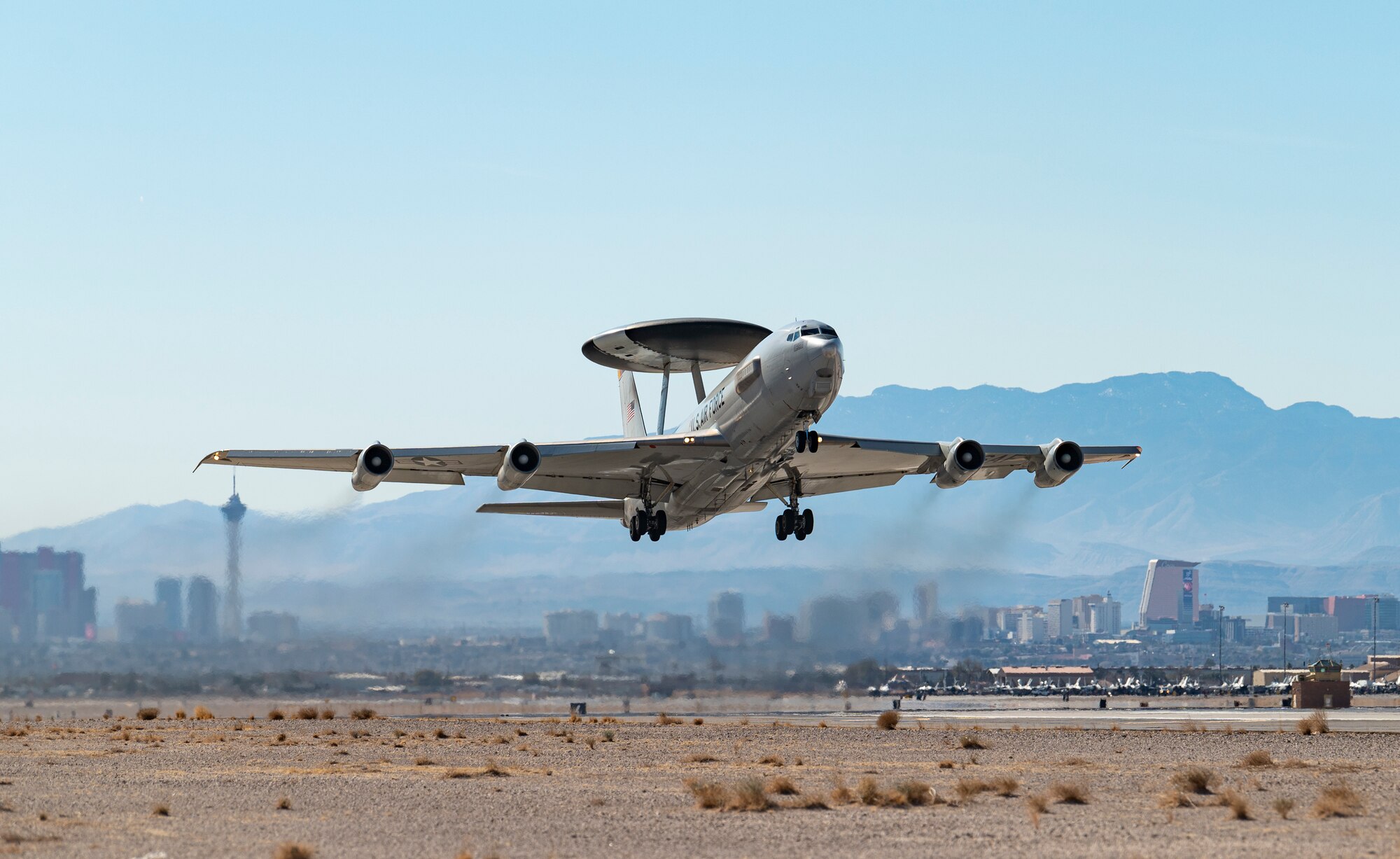 E-3 aircraft taking off