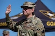 SAN JUAN, Puerto Rico—Lt. Gen. Jody J. Daniels, chief of Army Reserve and commanding general, U.S. Army Reserve Command, administers the Oath of Enlistment to 48 future Soldiers at the historic Castillo San Cristobal, Puerto Rico, March 5, 2022.