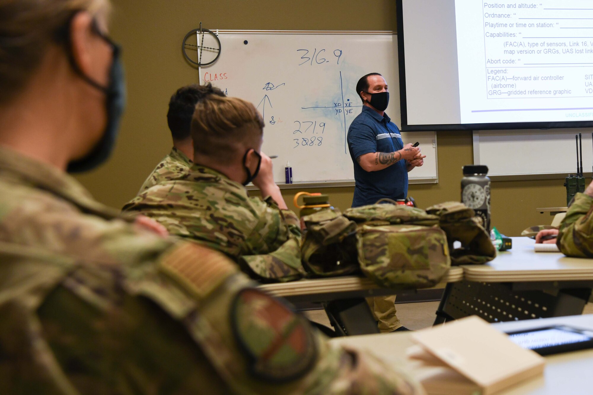 Defenders conducting training at Camp Guernsey