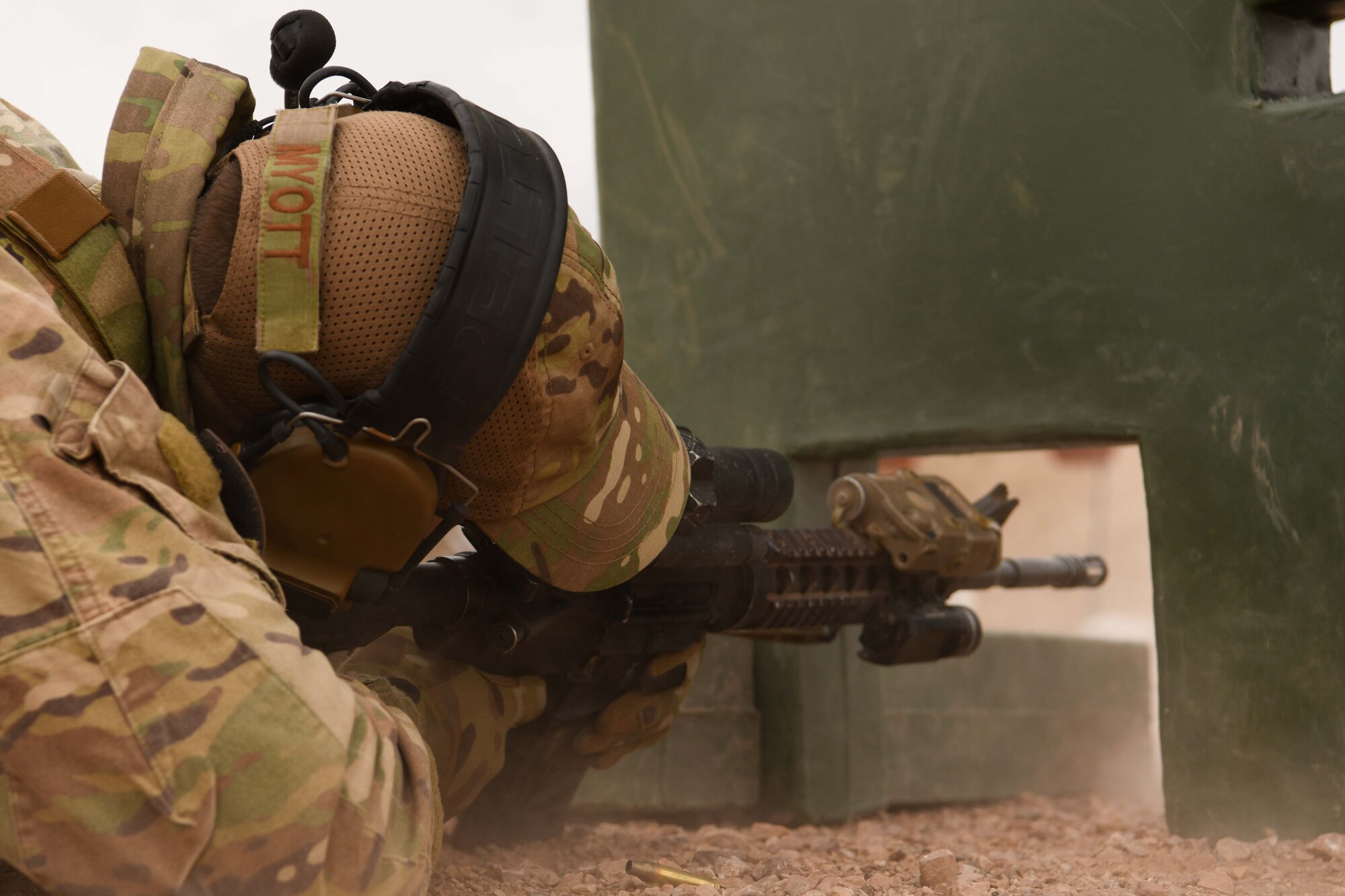 Defenders conducting training at Camp Guernsey
