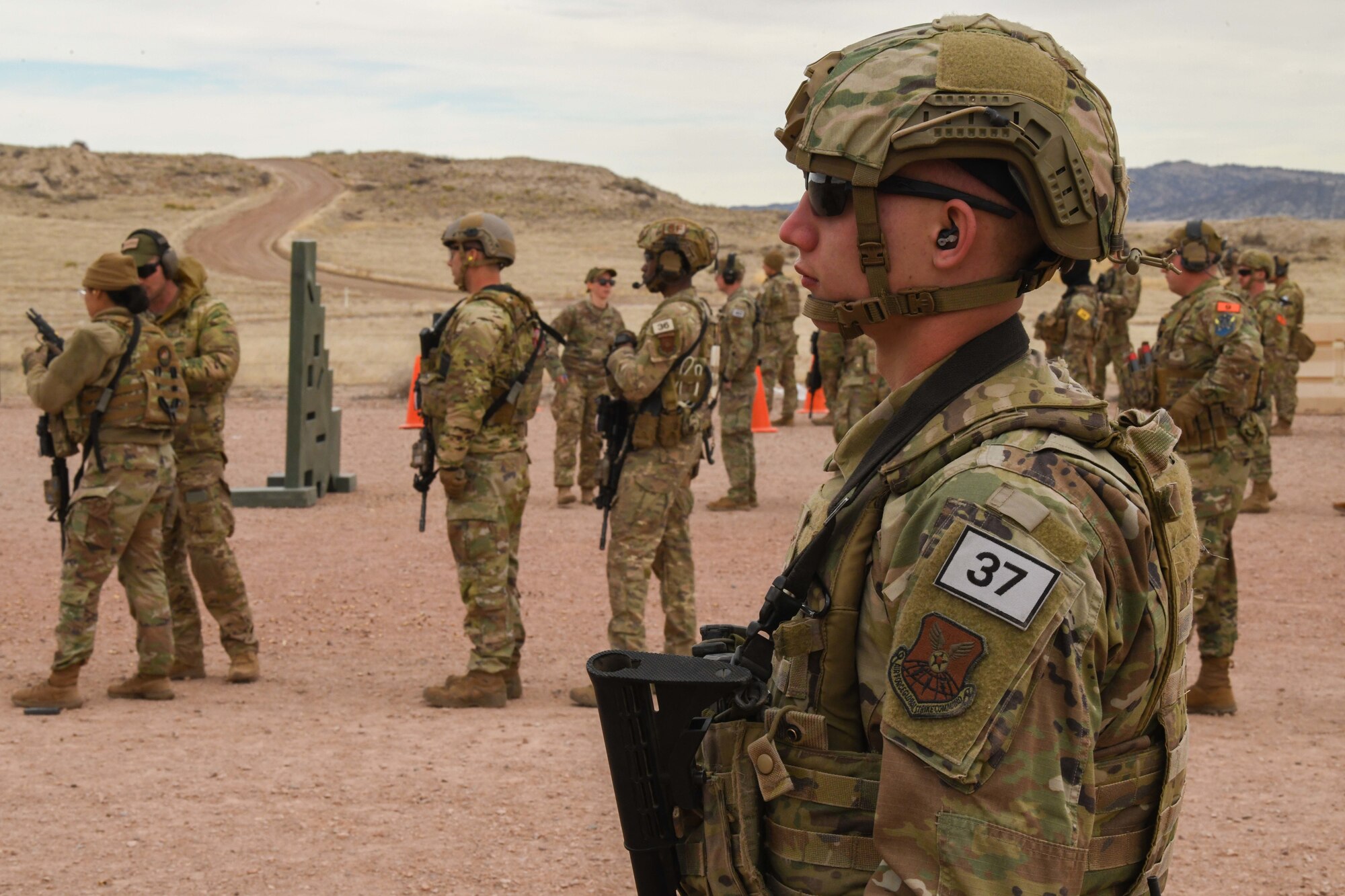 Defenders conducting training at Camp Guernsey