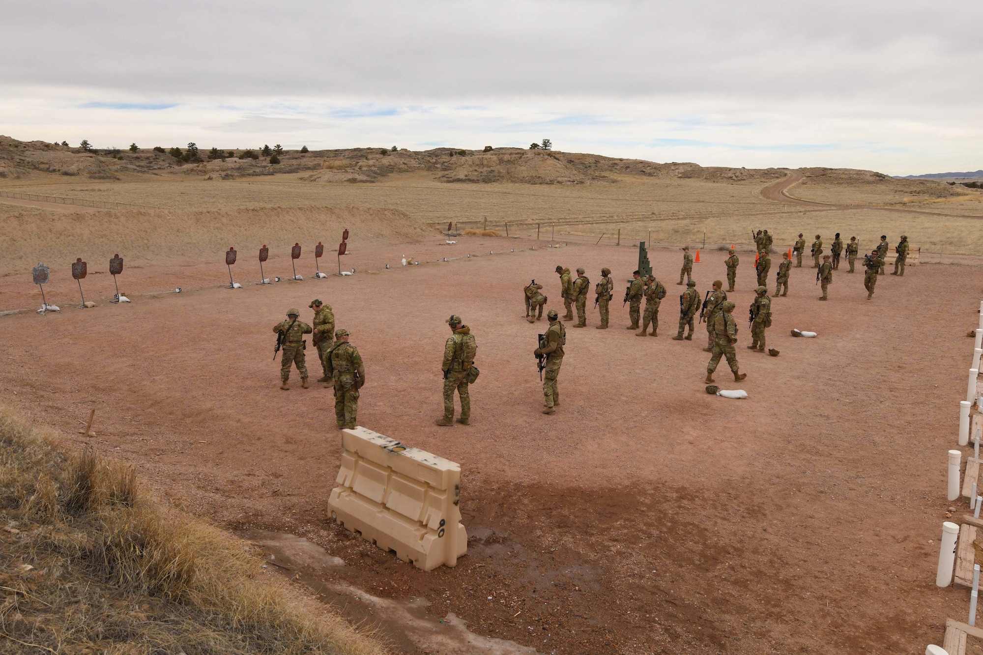 Defenders conducting training at Camp Guernsey