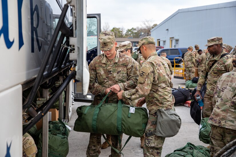 453rd Cargo Transfer Company mobilization ceremony