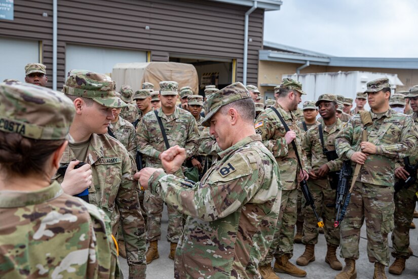 453rd Cargo Transfer Company mobilization ceremony