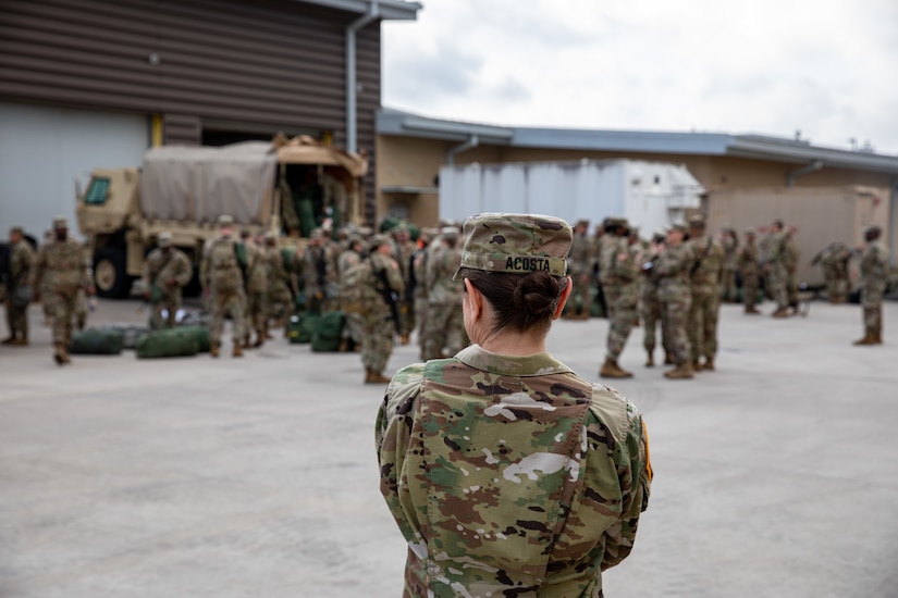 453rd Cargo Transfer Company mobilization ceremony