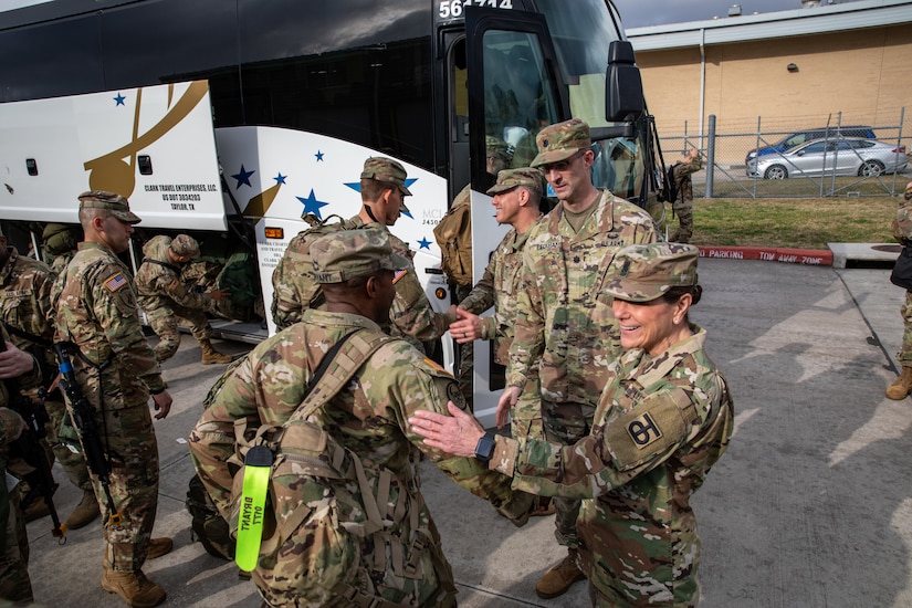 453rd Cargo Transfer Company mobilization ceremony