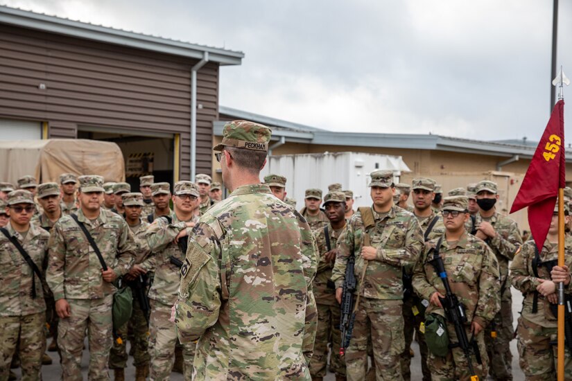 453rd Cargo Transfer Company mobilization ceremony