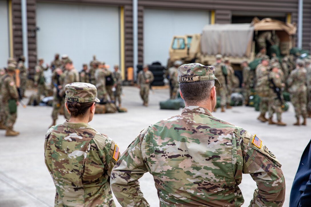 453rd Cargo Transfer Company mobilization ceremony