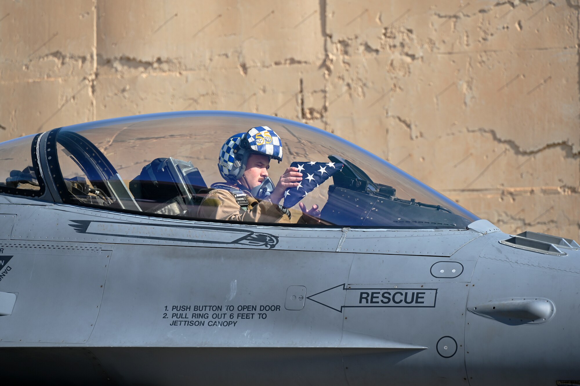Four 332d Air Expeditionary Wing F-16 Fighting Falcon aircraft wait for armament prior to takeoff in Southwest Asia, Feb. 8, 2022.