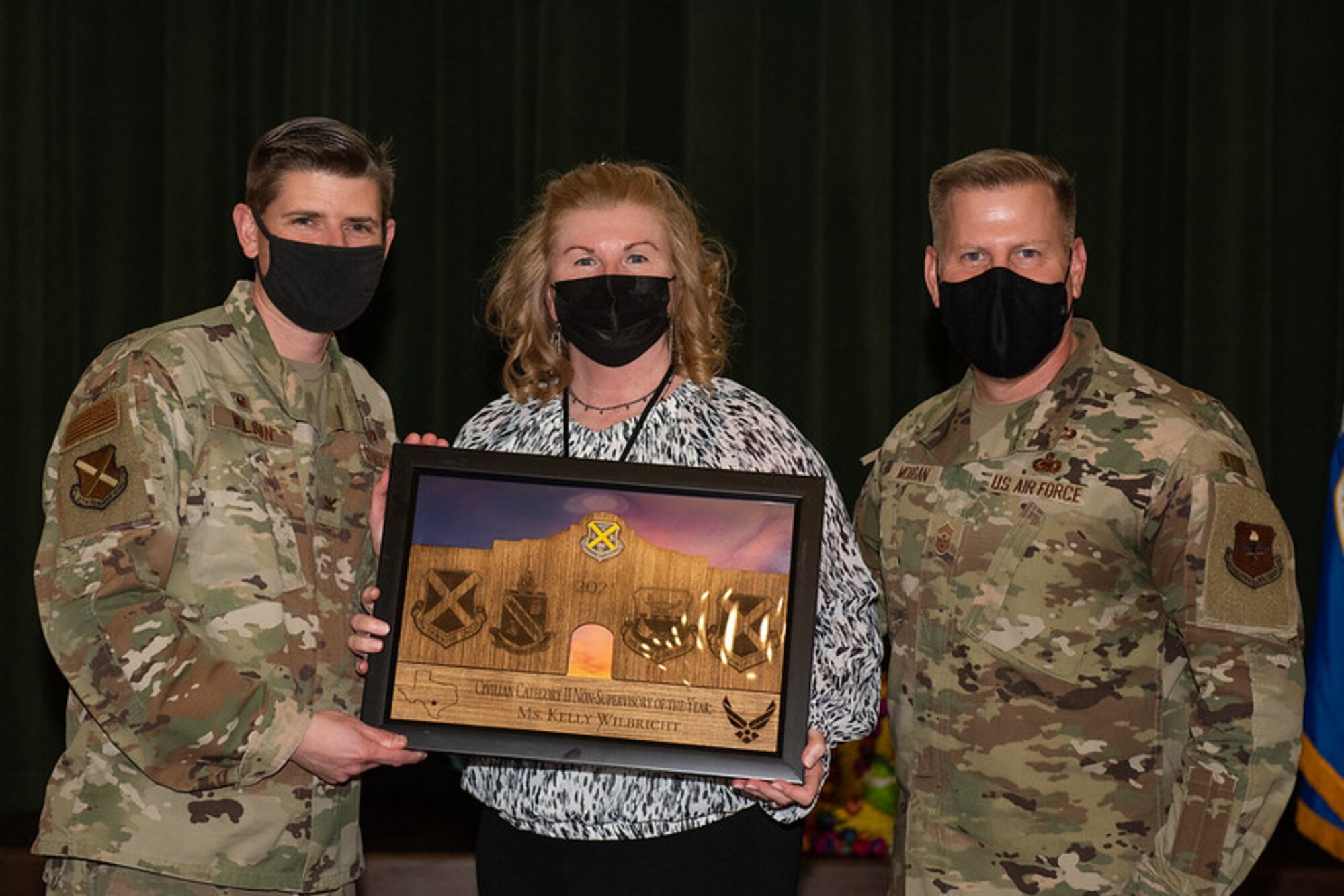 Award presentation for 37 TRW annual awards ceremony Feb. 11, 2022