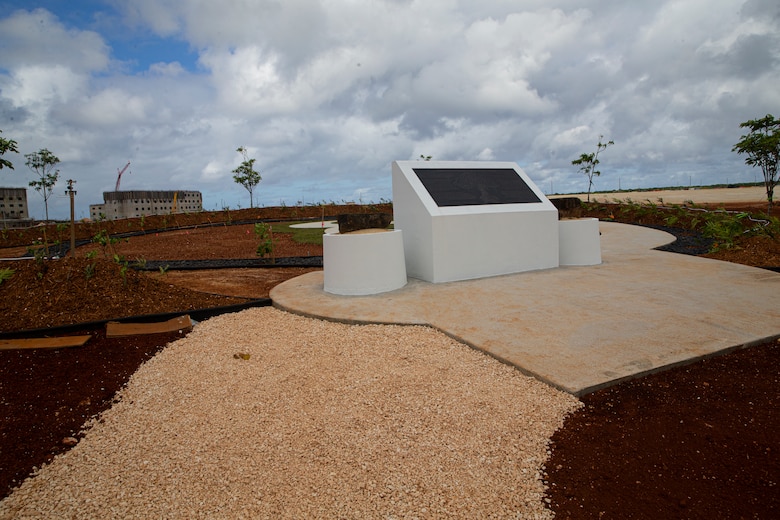 A memorial at the Sabånan Fadang burial site