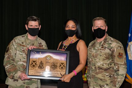 Award presentation for 37 TRW annual awards ceremony Feb. 11, 2022
