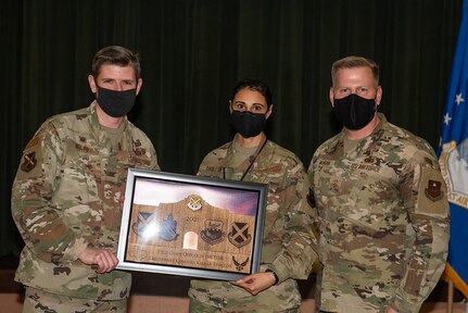 Award presentation for 37 TRW annual awards ceremony Feb. 11, 2022