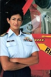 Marilyn Melendez Dykman, the first minority female pilot in the Coast Guard. (U.S. Coast Guard)