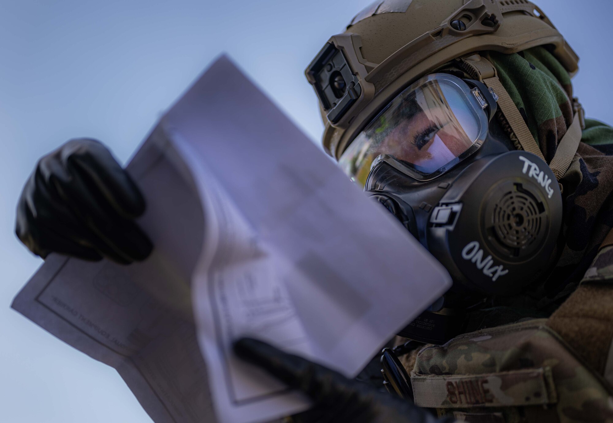 photo of Security Forces Airmen preparing for SABC training