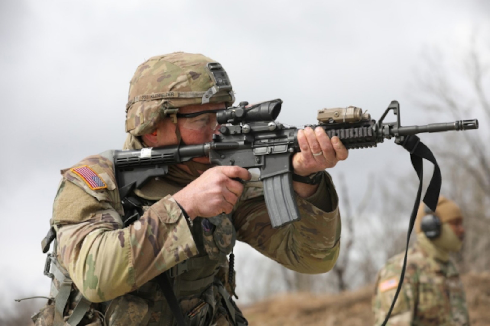 Sgt. Zachary Kleinfelder, a member of the 278th Armored Cavalry Regiment, competes in the Tennessee National Guard’s Best Warrior competition Feb. 22-27, 2022. Kleinfelder was selected as Tennessee’s 2022 Noncommissioned Officer of the Year.