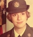 Diane Barker, January 1977, basic training graduation photo. Barker served five years in the U.S. Army, working and repairing cable TV systems and teletypes. (Courtesy photo)