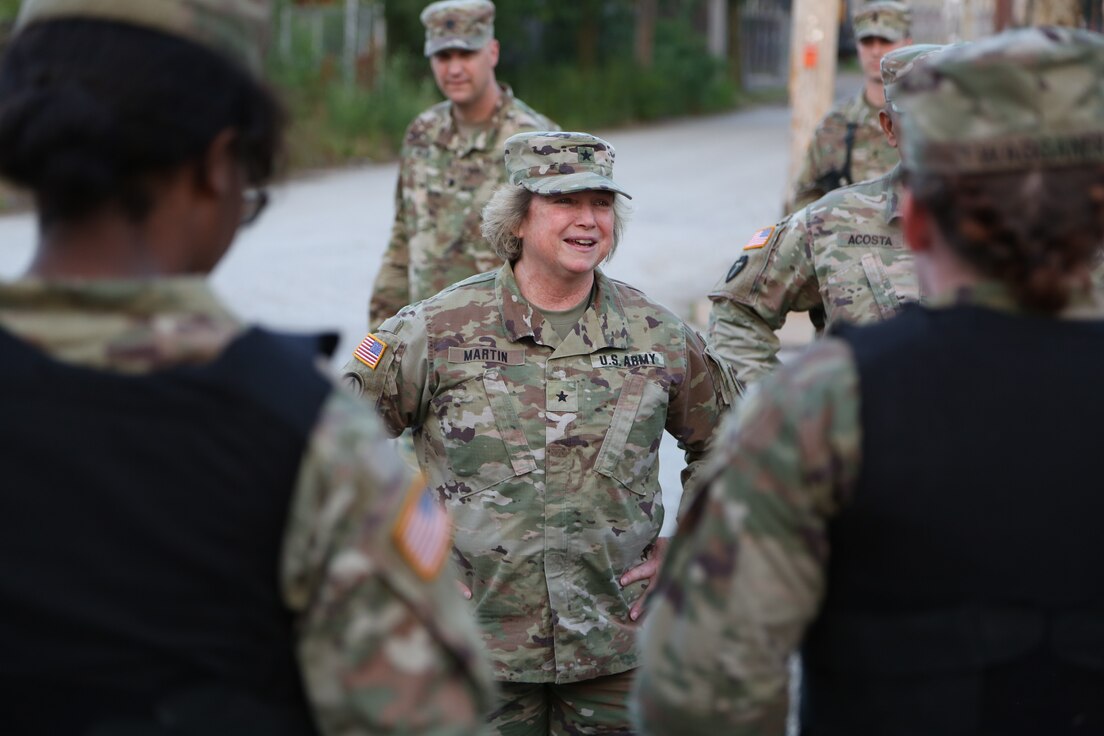 Brig. Gen. Martin visits soldiers in the field