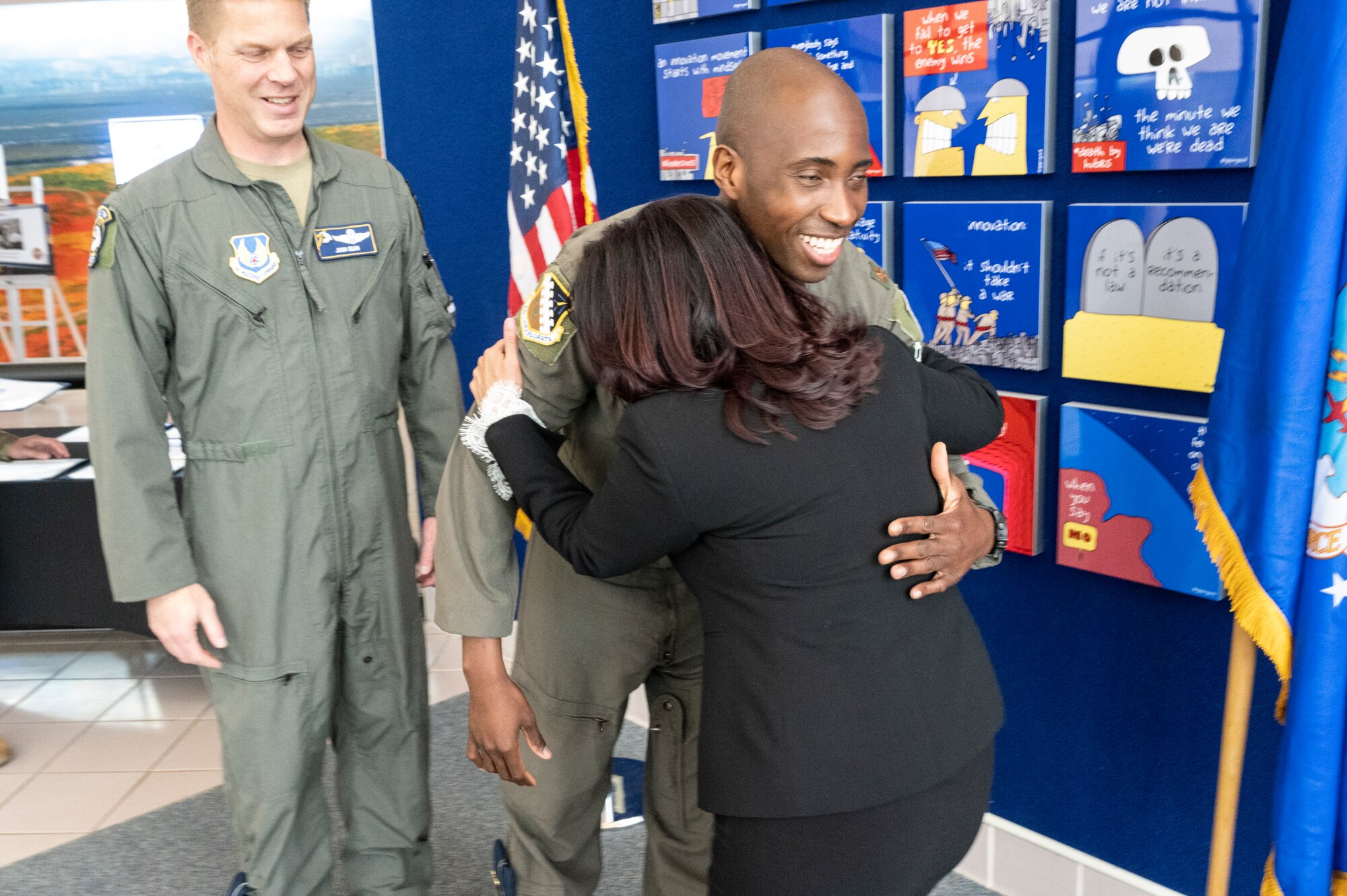 This year 53 STEM volunteers were invited. Col. Josh Egan, Chief of Safety and Ms. Helida Vanhoy, Stem Coordinator presents awards to the recipients.