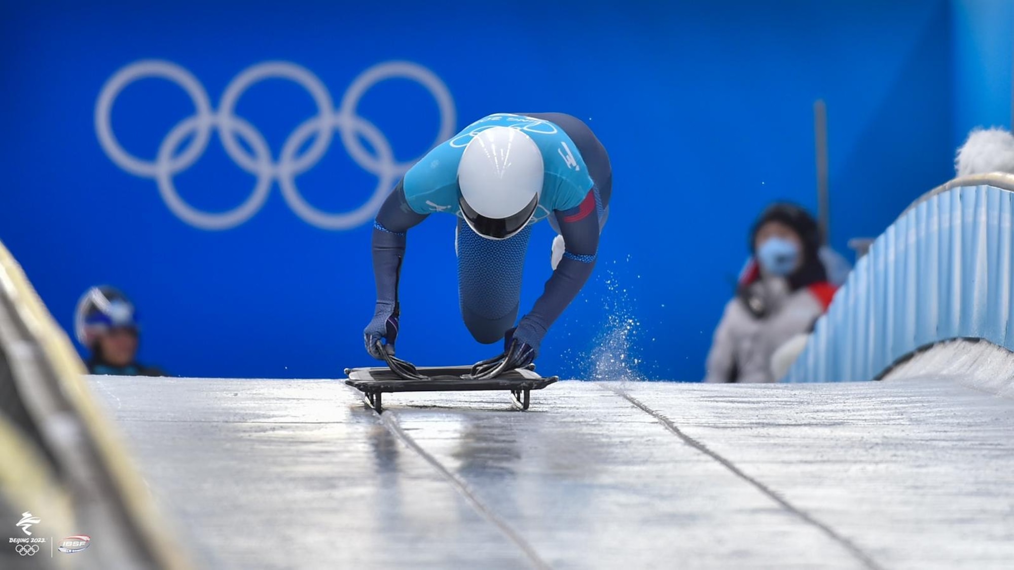 Airman 1st Class Kelly Curtis, 32, a member of the Department of the Air Force’s World Class Athlete Program (WCAP), finished 21 out of 25 in the winter Olympics in Beijing