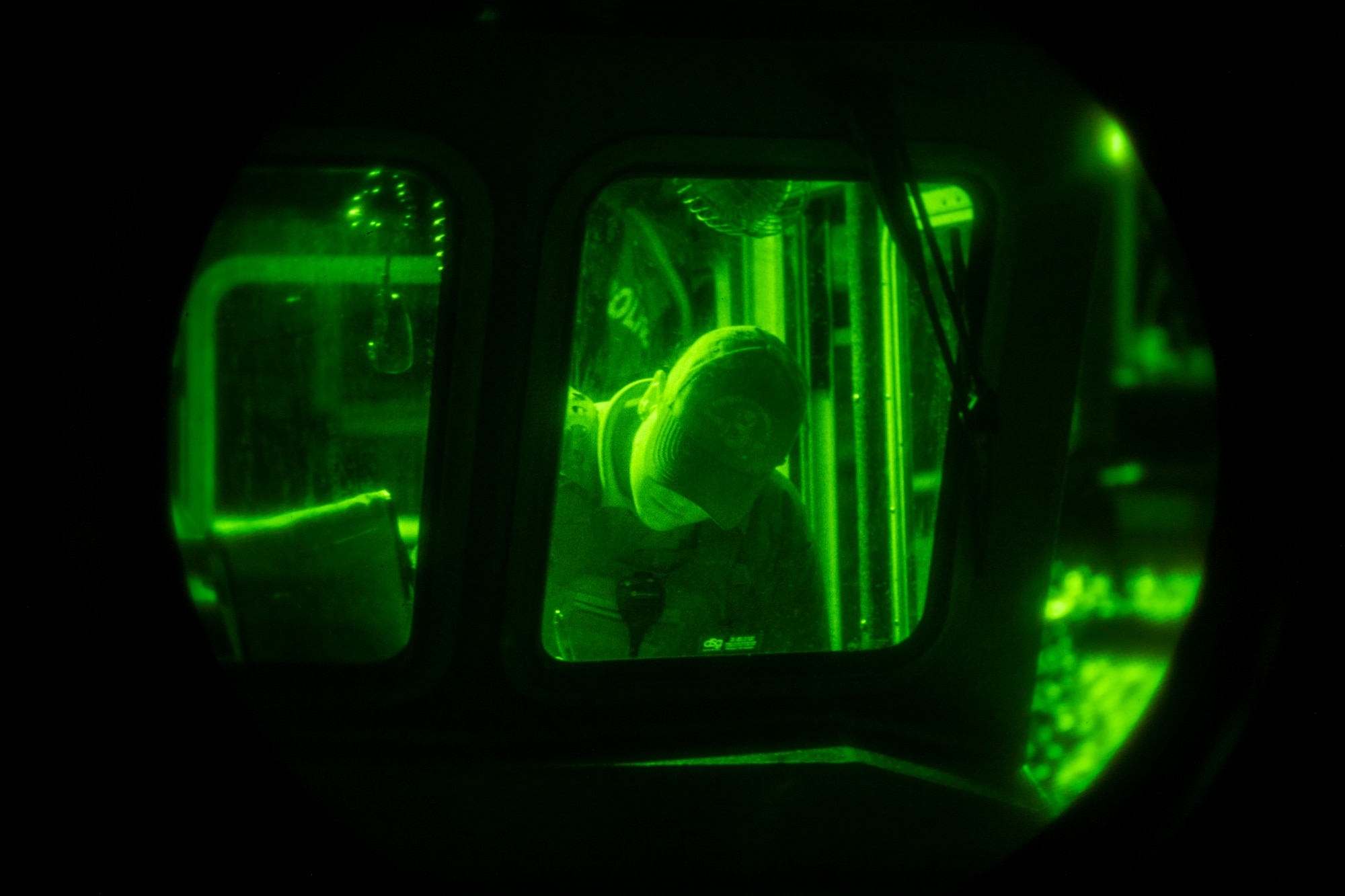 U.S. Air Force Senior Airman Ashley Noren, a 6th Security Forces Squadron marine patrol crew member, inspects a patrol vessel at MacDill Air Force Base, Florida, March 7, 2022.
