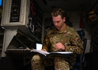 photo from a C-17 training flight