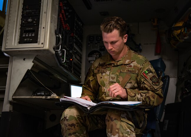 photo from a C-17 training flight