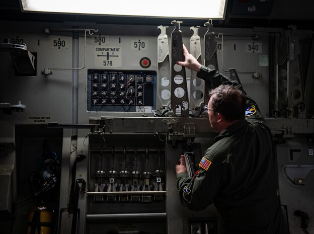 photo from a C-17 training flight