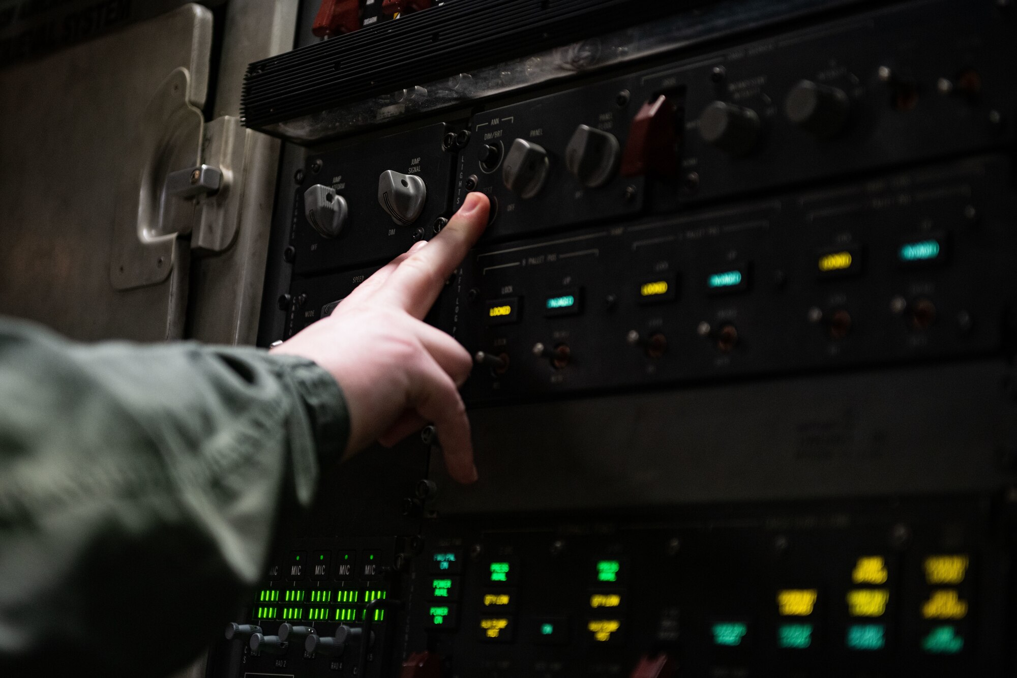 photo from a C-17 training flight