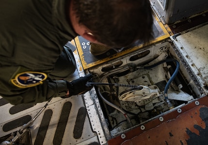 photo from a C-17 training flight